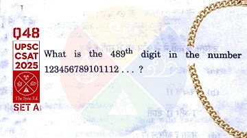 CSAT 2025 set A Q48: What is the 489th digit in the number 123456789101112...?