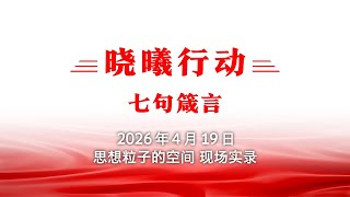 晓曦行动 | 2026年4月19日 现场实录