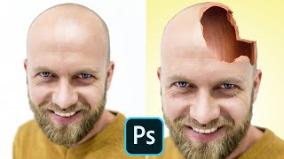 Photoshop cc tutorial Broken Pot Effect in Photoshop Hollow Head Effect