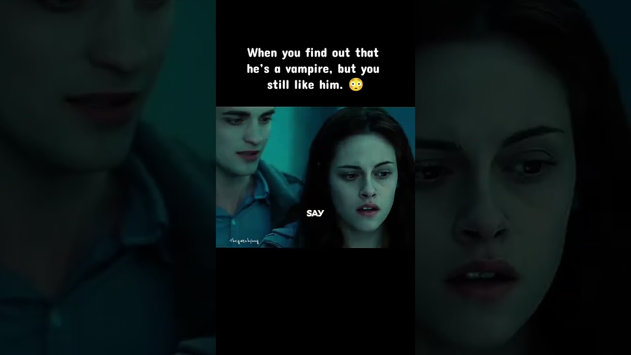 When you find out he’s a vampire. 😳 #american #movie #drama #twilight #trending#foryou#shorts #edit