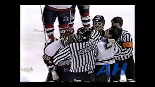 NHL Mar. 18, 1994 Dallas Stars v Washington Capitals (R) Shane Churla v Keith Jones (R)