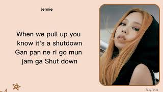 Blackpink - Shut Down Easy Lyrics