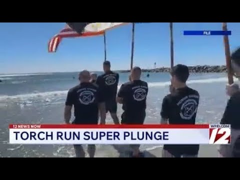 Annual Torch Run Super Plunge benefits Special Olympics - YouTube