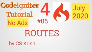 Routes Codeigniter 4 tutorial in Hindi 2020