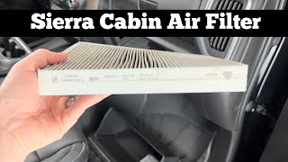 Match Highlights 2019 - 2022 GMC Sierra Cabin Air filter Replacement - How To Change Or Replace AC Filter Location