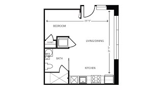 Virtual Tour - S1 - Studio - 461 sqft