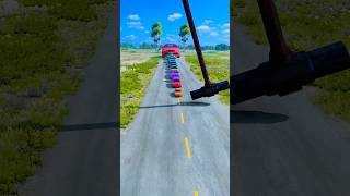 Colorful Small To Giant Cars Vs Hammer 141