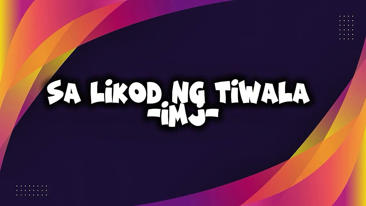 SA LIKOD NG TIWALA - IMJ #music #pinoyrap #rapsong #songlyrics #rapsong2026 #originalsong #fypシ 