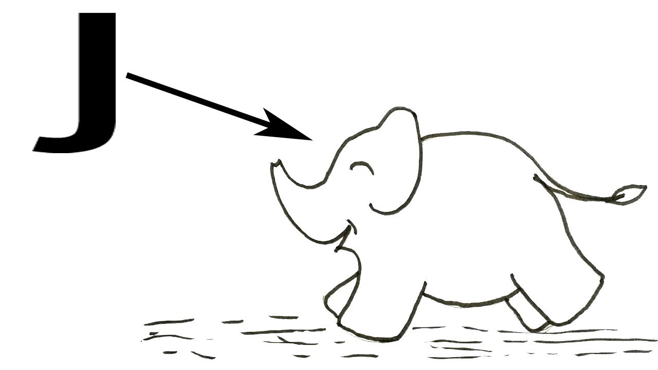 How to draw an elephant SIMPLE & EASY step by step for kids and beginners videos related to friendship