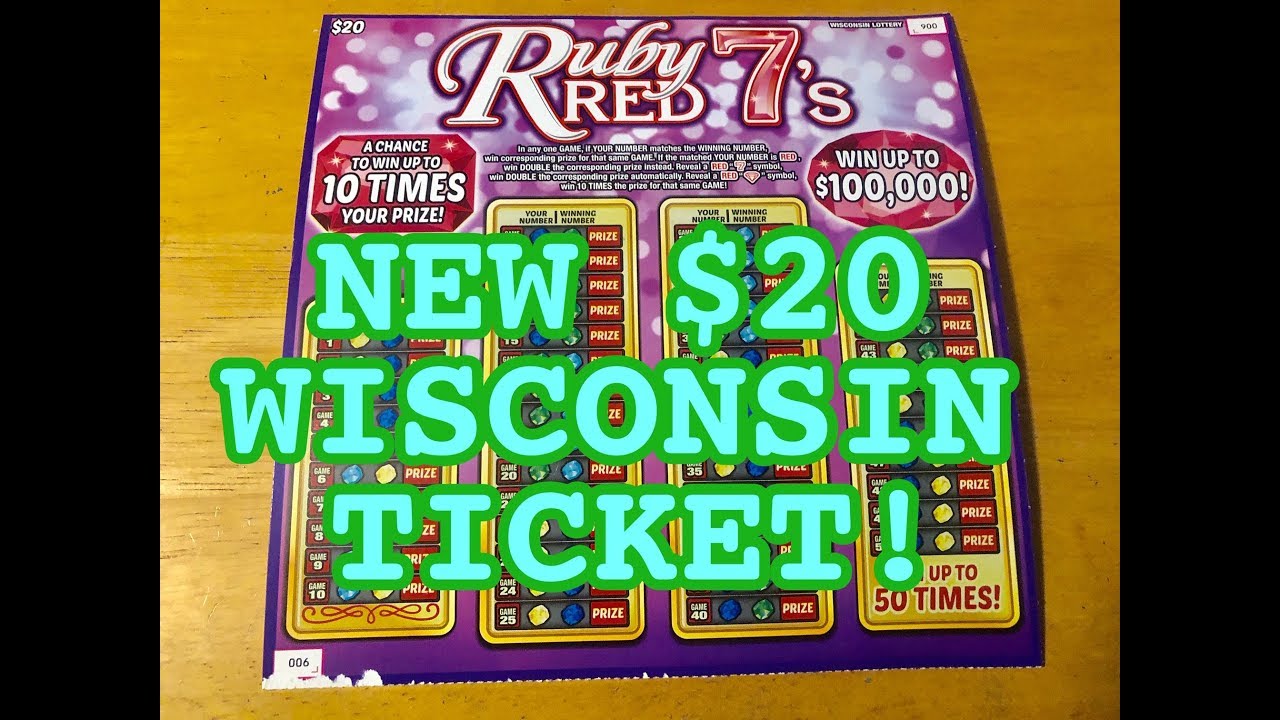 NEW WISCONSIN $20 TICKET! RUBY RED 7'S! Wisconsin Lottery Scratch Offs ...