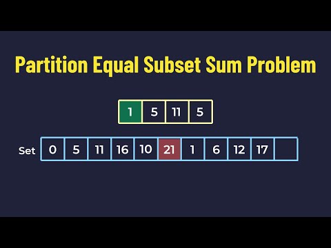 Partition Equal Subset Sum Explained | LeetCode 416 Dynamic Programming