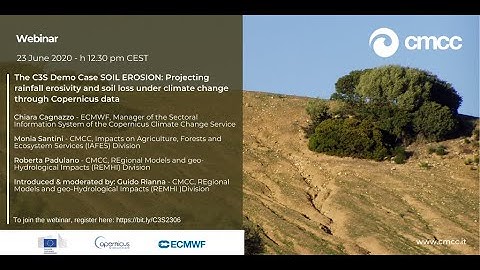 The C3S Demo Case Soil Erosion: projecting rainfall erosivity and soil loss through Copernicus data