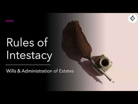Rules of Intestacy | Wills & Estates | SQE Prep
