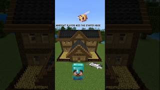 Minecraft players need this starter house!!!💥#minecraft #minecraftshorts #youtubeshorts