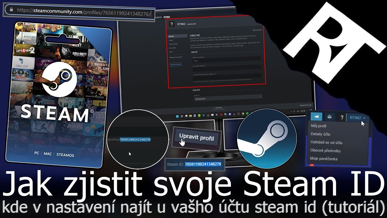 Jak zjistit jméno na Steamu?