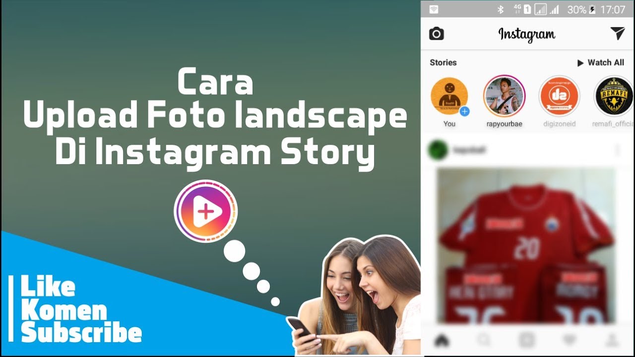 Cara Upload Foto Landscape Di Instagram Story YouTube