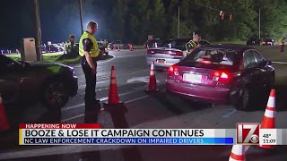 NC 'Booze It & Lose It' campaign continues