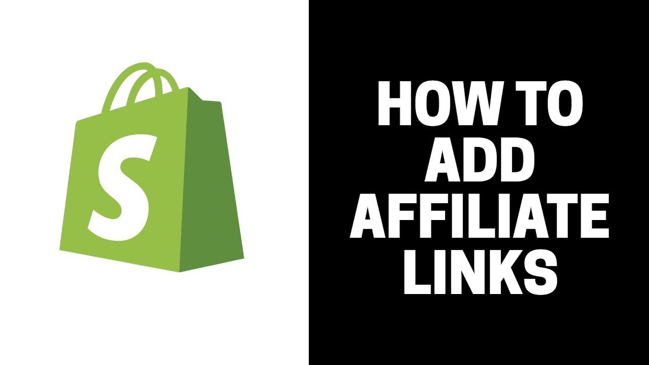 How To Add Affiliate Links To Shopify - YouTube