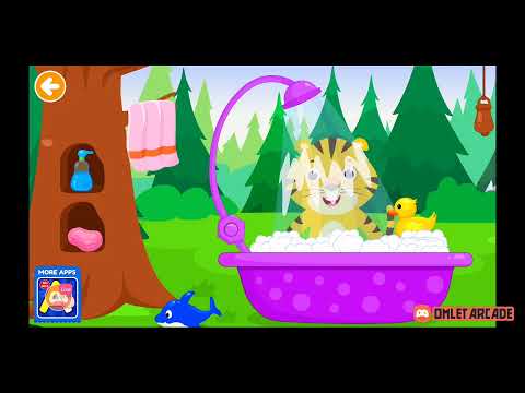 kids Watch Animal Bathing