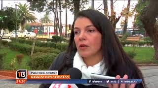 Niño castigado con dar prueba en el frío