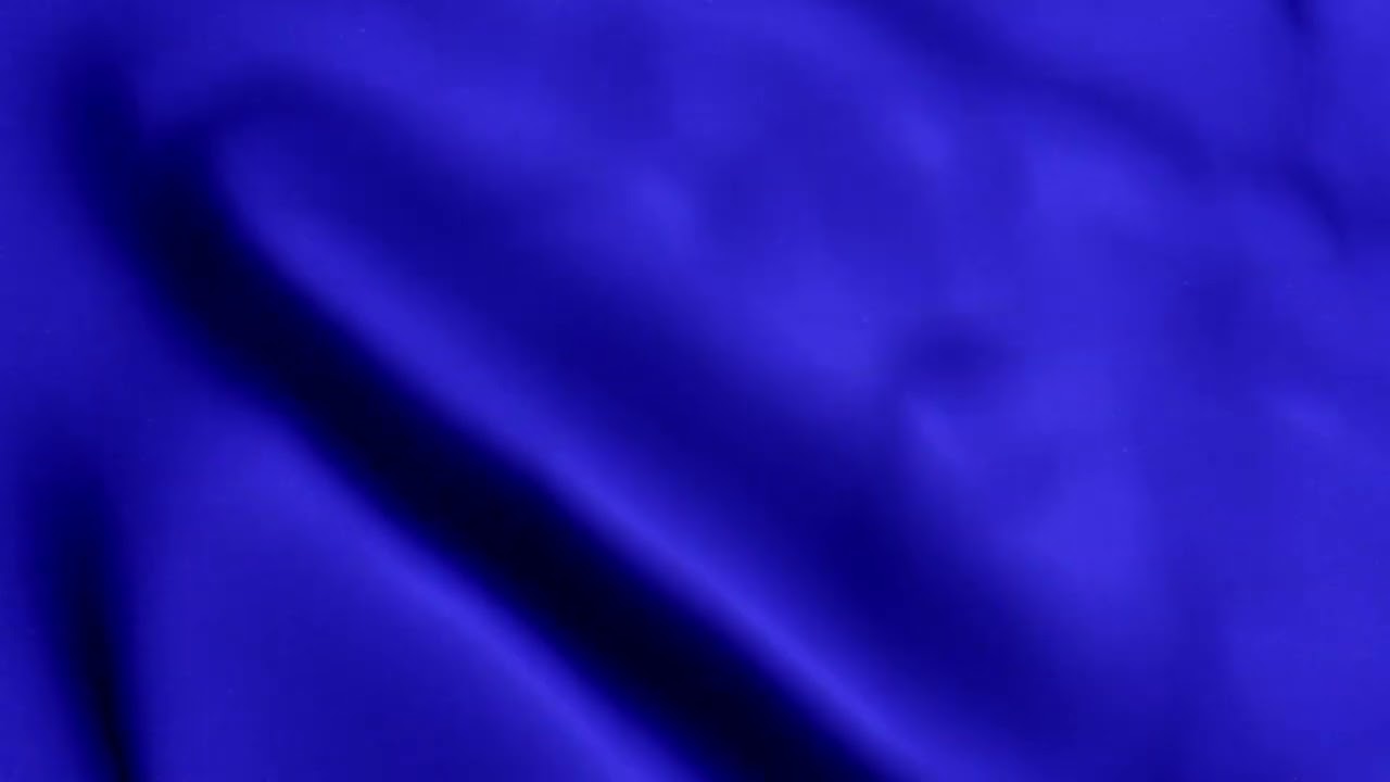 Blue flag waving effect Close up 1 hour loop