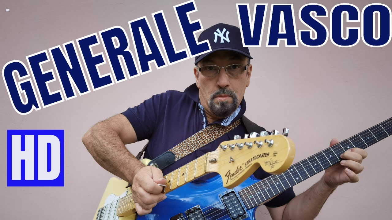 Generale Vasco Rossi tutorial elettrica lezione chitarra assolo accordi ...