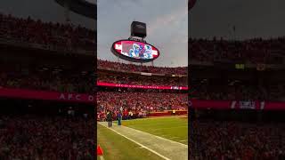 chiefs fans at arrowhead stadium went crazy watching bucs lose to rams