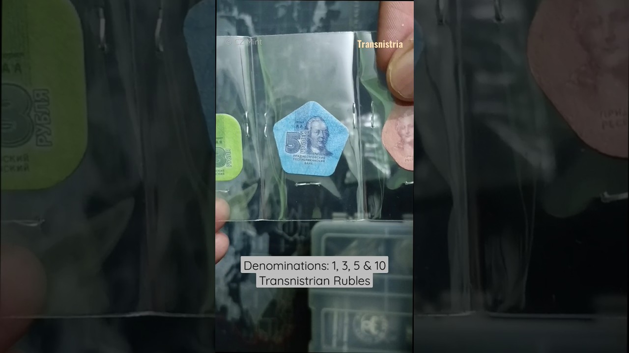 🌍 World's First & Only Plastic Circulation Coins From Transnistria 