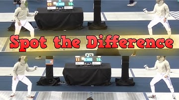 2 Similar but Different Actions | Fencing Refereeing