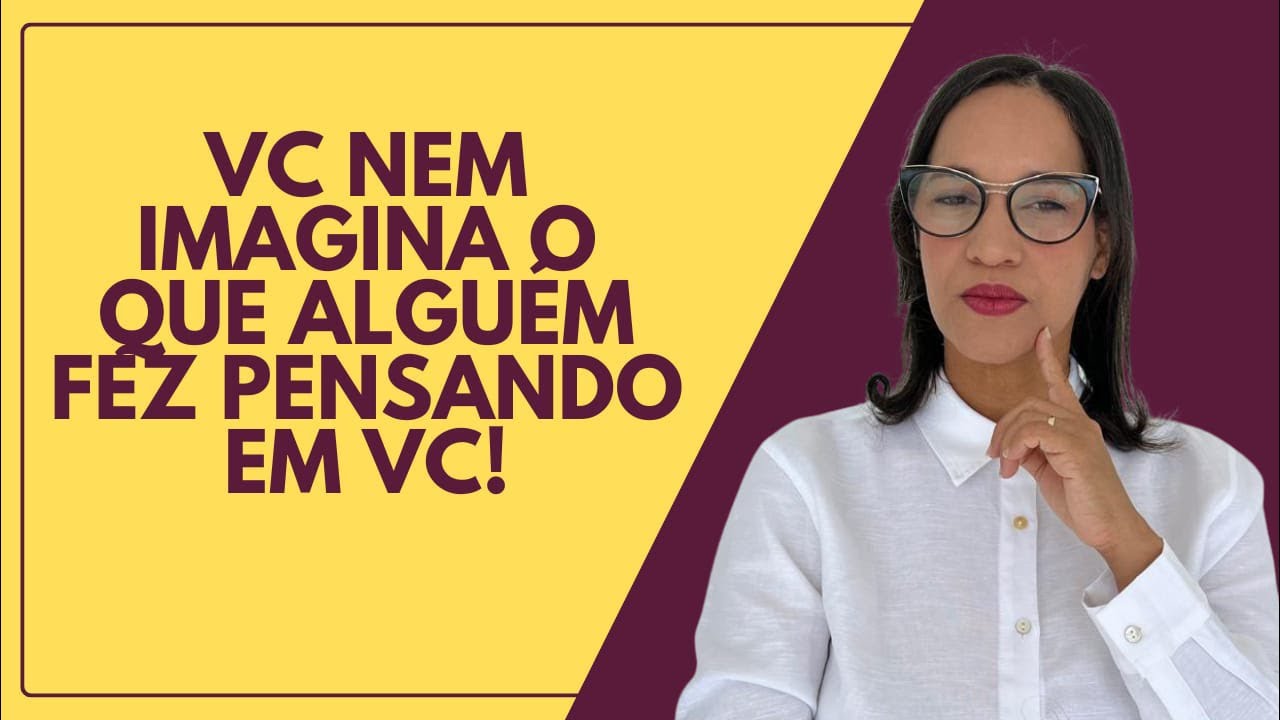 AO VIVO: Vc nem imagina o que alguém fez pensando em vc.