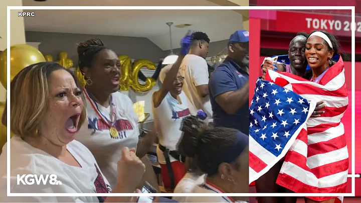 Raevyn Rogers' family reacts to her bronze medal w...
