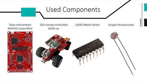 Line-following car controlled by MSP432 Launchpad