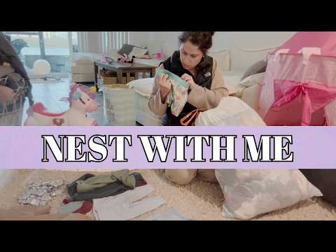 NEST WITH ME: small room nursery prep! | prepping for baby #2
