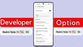 Redmi Note 14 Pro Developer Options Settings ,Redmi Note 14 Pro 5G Me Developer Option Kaise On Kare