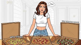 Why Pizza Is Round, Boxed in Squares, and Eaten in Triangles🍕🤯