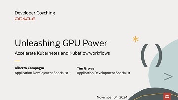 Developer Coaching - Unleashing GPU Power - Accelerate Kubernetes and Kubeflow workflows