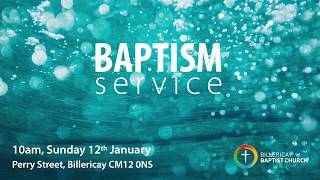 Baptism Celebration - Sun 12 Jan '20