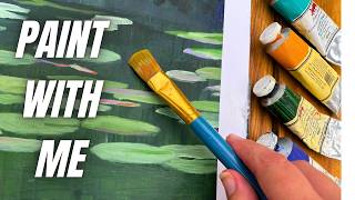 Paint a Monet-Style Water Lily Pond (Easy Technique)