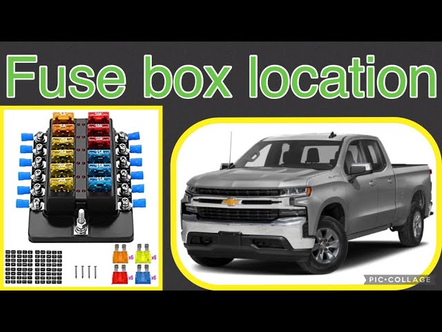 The fuse box location on a 2022 Chevy Silverado