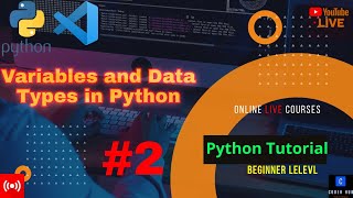 #2 | Variables and Data Type Python | Python Tutorial For Beginners in (HINDI) |Python vs code