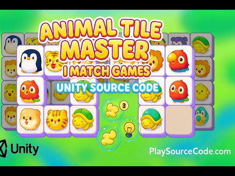 Animal Tile Master | Match Games Unity Source Code – Buy & Reskin at Playsourcecode.com