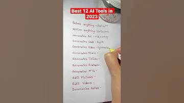 Best 12 AI Tools in 2023