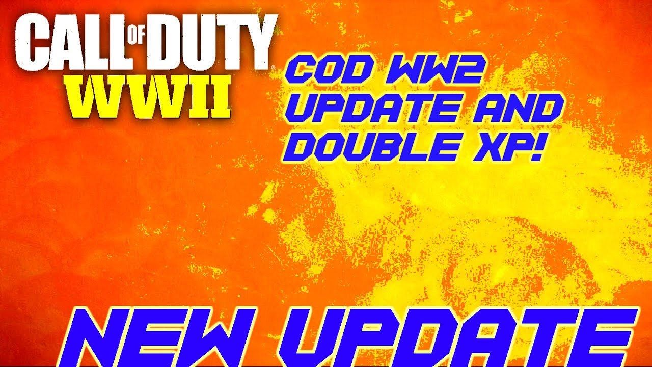 COD WW2 UPDATE! COD WW2 DOUBLE XP. WEAPON NERF COD WW2! NOVEMBER UPDATE