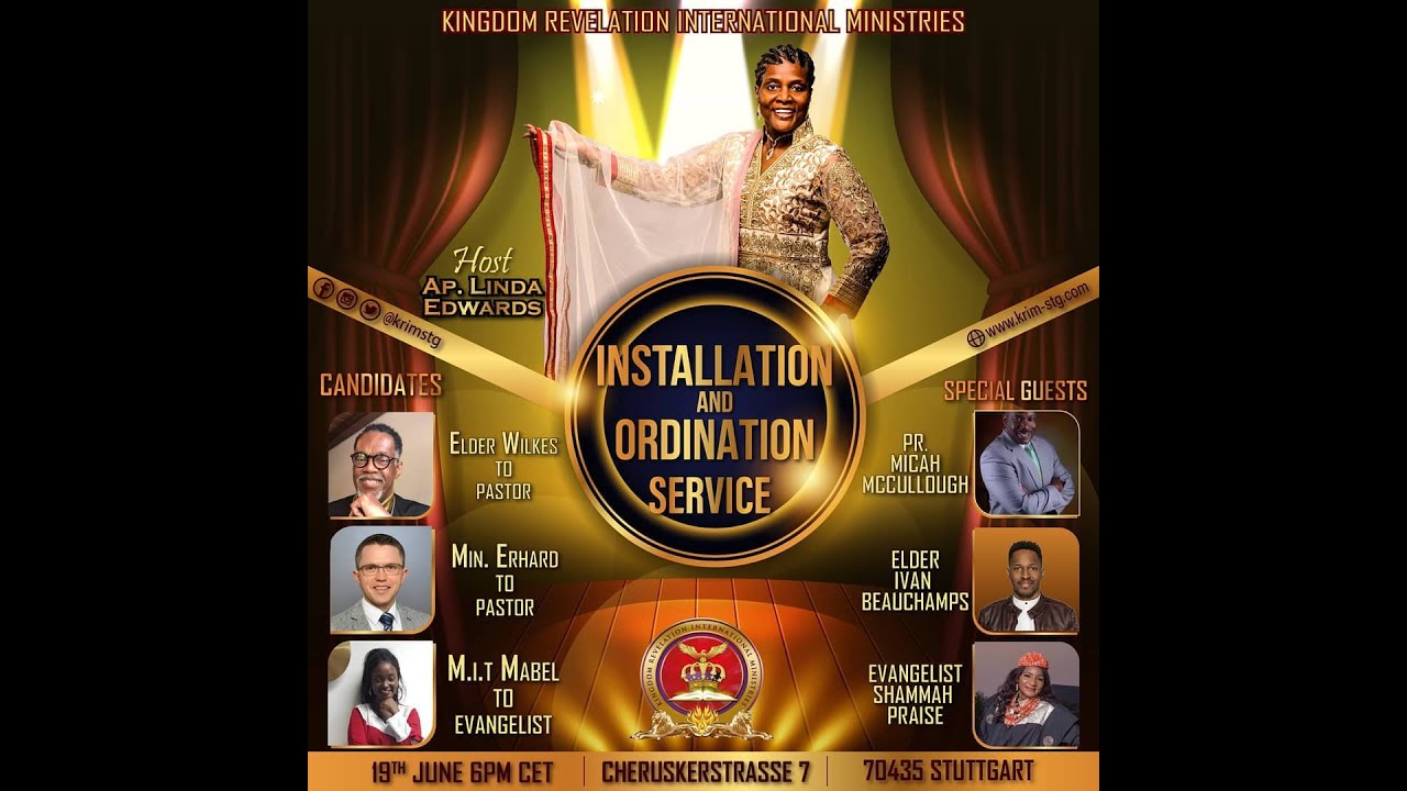 Kingdom Revelation International Ministries - Ordination & Installation service