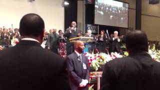 Neal Roberson at Bishop Blakes Sr' Homegoing Celebration