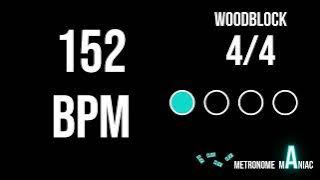 Download lagu Metronome 152 BPM 4/4 - Woodblock