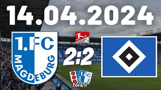 1.FC MAGDEBURG vs HAMBURGER SV (2:2) Von Fans für Fans - Emotionen pur | 14.04.2024