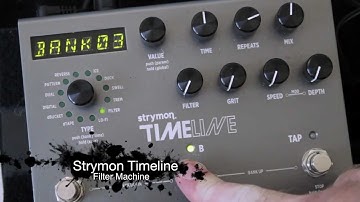 Strymon Timeline: Filter Machine settings and parameters
