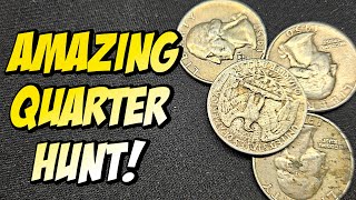 AMAZING QUARTER HUNT!!! (W QUARTERS, SILVER & MORE!!!)