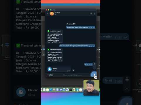 N8N daily expenses with telegram and supabase #ai #kopianan #n8n #supabase #telegram #bot